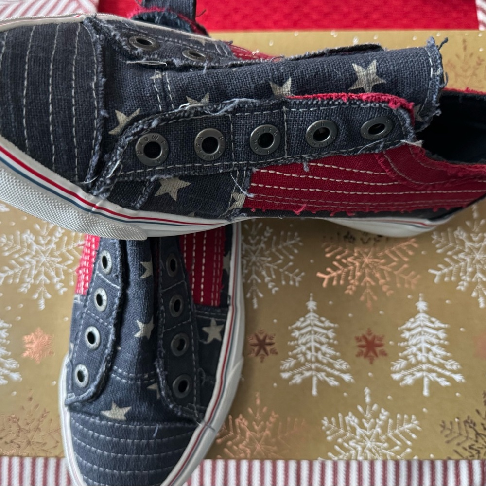 Blowfish Red and Blue Starry Sneakers